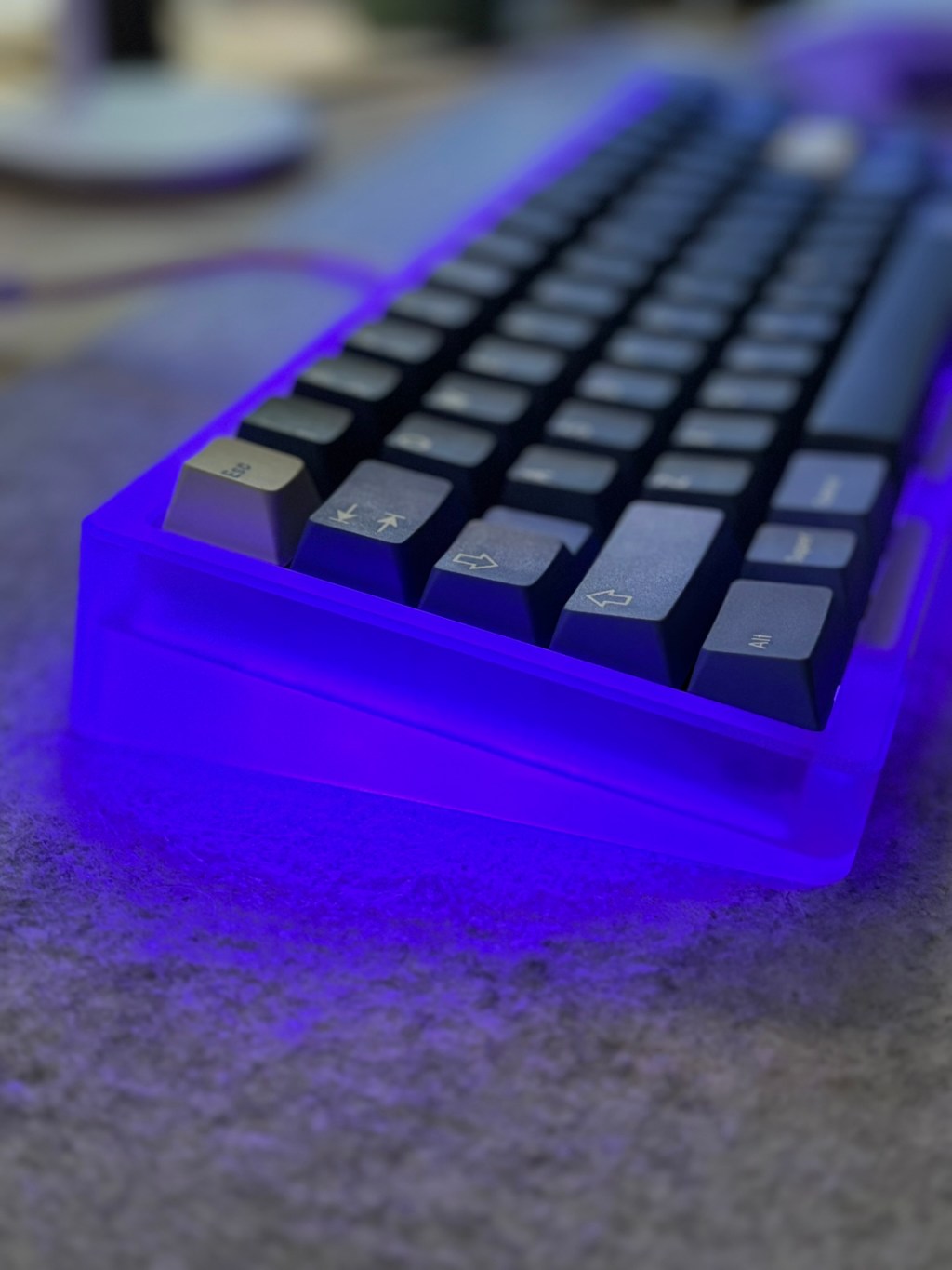 Build: PC Kohaku with GMK Blurple keycaps and Huano Populus Yellow&nbsp;switches